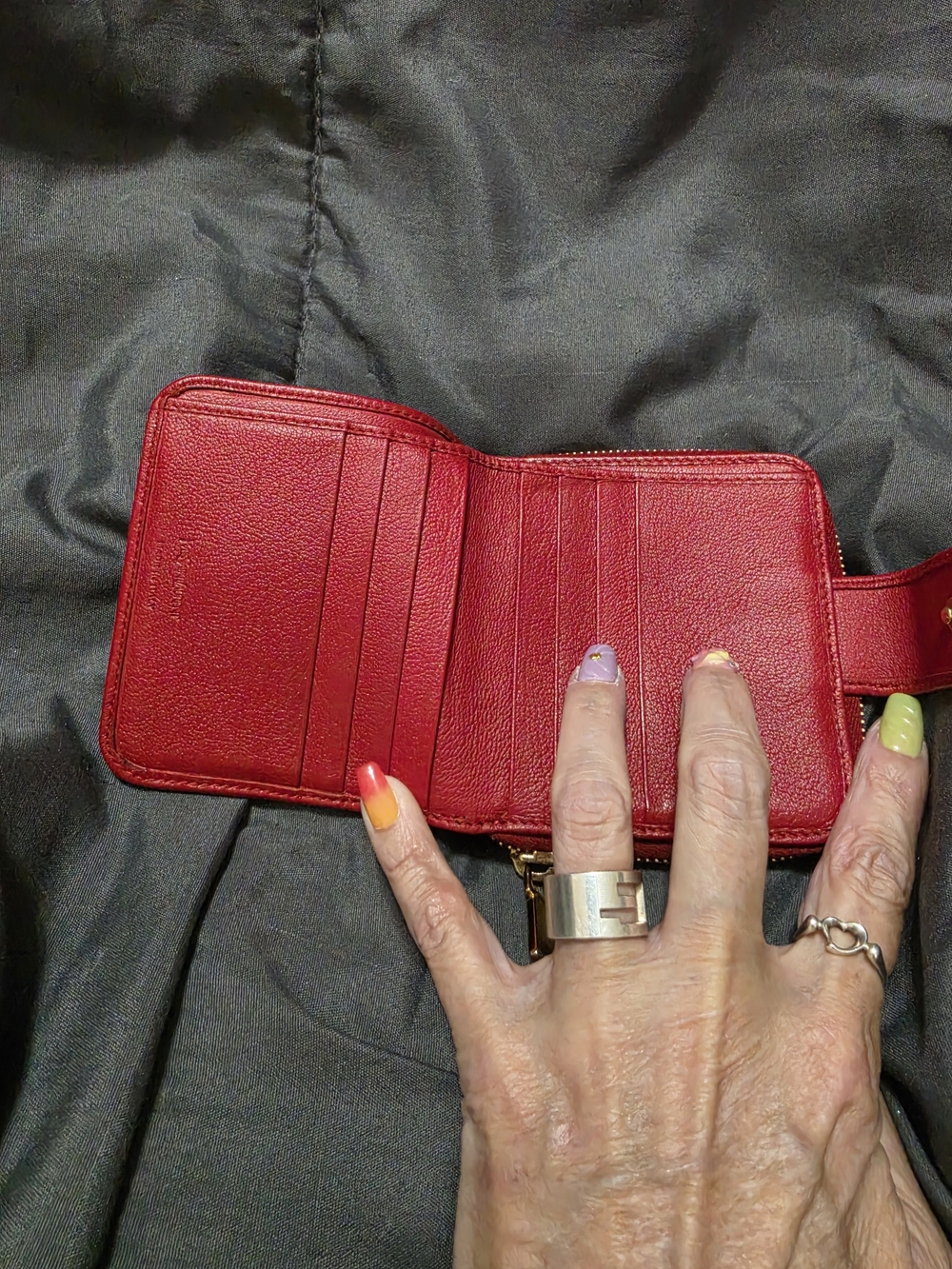 Saint Laurent Belle de Jour Zip Compact Wallet (YSL) - Picture 6 of 9